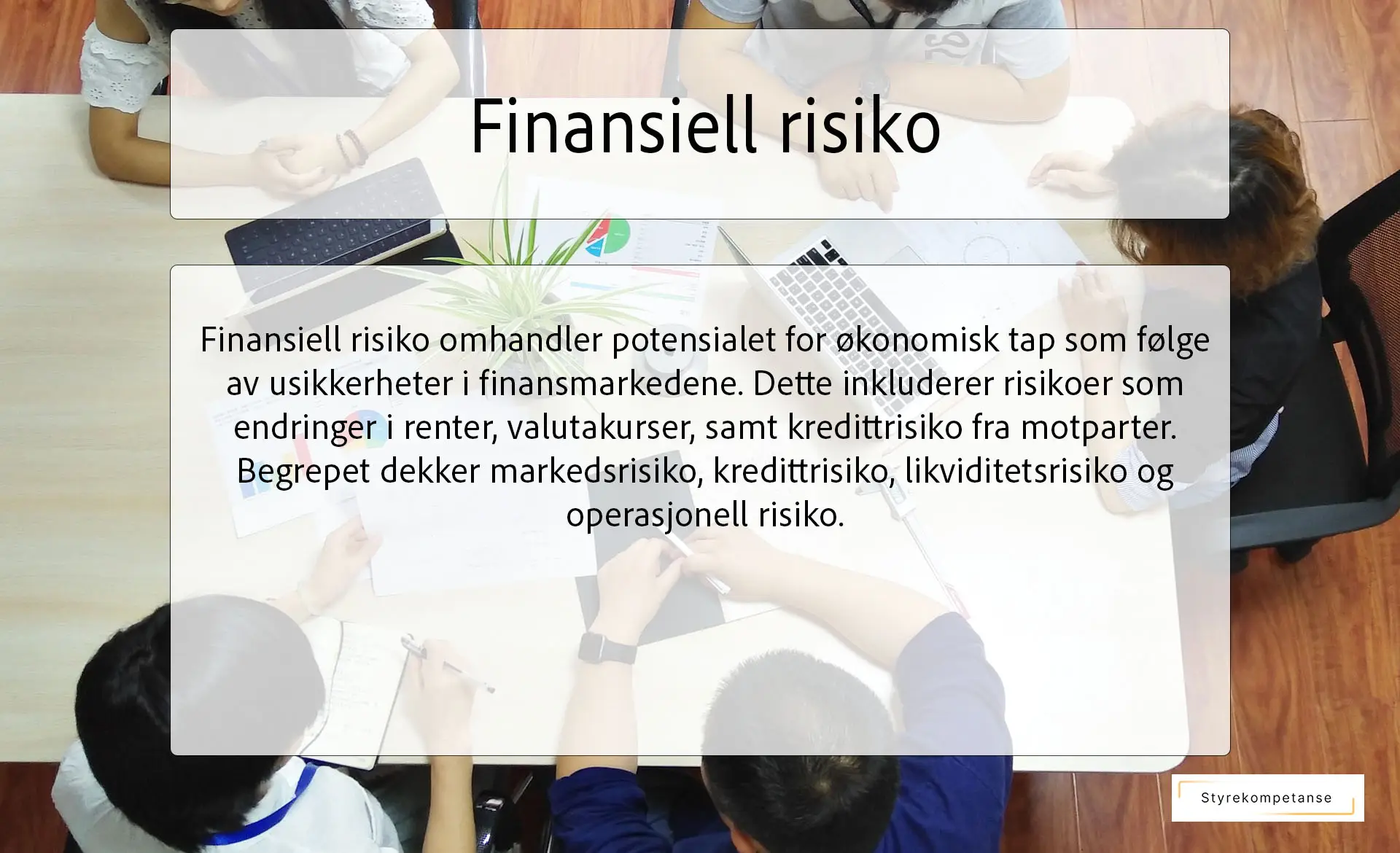 Finansiell risiko - Styrekompetanse
